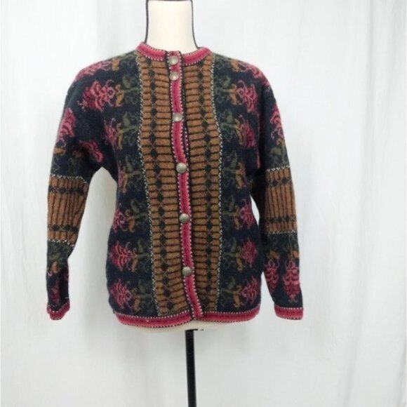 100% Wool Button Down Jacket S - Picture 1 of 6